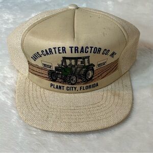 Vintage Deutz Allis Tractor Trucker Hat Davis Carter Plant City FL Farm Cap